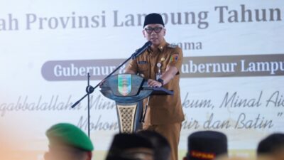 Gubenur Lampung Gelar Halal Bihalal di Kantornya