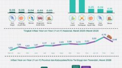 Inflasi Maret 2026 Melandai, Lampung Jadi Daerah dengan Harga Paling Terkendali