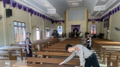 Sterilisasi Gereja Jelang Paskah, Polisi Sisir HKBP Mesuji Antisipasi Teror