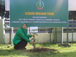 Persit KCK Tanam Ratusan Pohon di Kemiling, Ikhtiar Nyata Menjaga Amanah Bumi