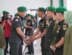Pangdam XXI/Radin Inten Pimpin Tradisi dan Sertijab Pejabat Kodam