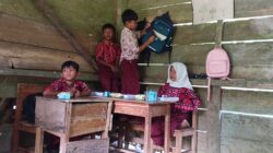 Sekolah Reyot di Tanggamus Bertahan Puluhan Tahun, Siswa Belajar di Bawah Ancaman Atap Bocor