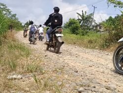 Tak Pernah Diaspal Lagi Selama 30 Tahun, Jalan Katibung–Way Sulan Memprihatinkan