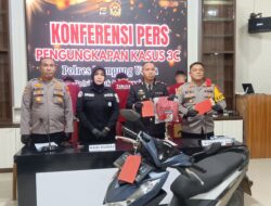 Polres Lampung Utara Bongkar 3 Kasus Kejahatan Sekaligus, 5 Pelaku Diamankan