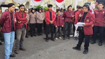 Ratusan Mahasiswa IMM Desak Pemkab Lampung Utara Realisasikan Janji, Wabup Teken Pakta Integritas