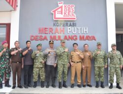 Kebut Pembangunan KDKMP di Lampung Utara, Pangdam XXI Sidak KDKMP Mulang Maya