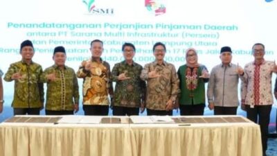 Deal, Pemkab Lampura Resmi Pinjam Dana Rp.140 M Dari PT. SMI Untuk Pembangunan Dan Perbaikan Infrastruktur