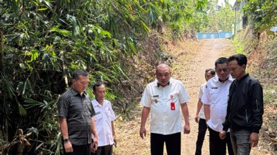 Ketua Dewan Dan Kadis SDABMBK Tinjau Jembatan Rusak  Di Kelapatujuh Dan Pastikan Pembangunanya Di Tahun 2027