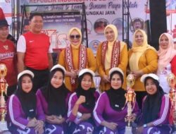 Lomba Senam Payu Kidah Kecamatan Sungkai Jaya Diikuti Lima Belas Peserta