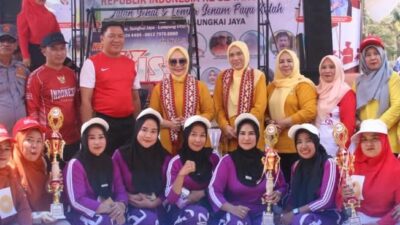Lomba Senam Payu Kidah Kecamatan Sungkai Jaya Diikuti Lima Belas Peserta
