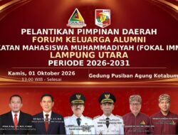 Anggota Ombudsman RI Dan Ketua KIP Lampung Dijadwalkan Hadiri Pelantikan Pengurus Fokal IMM Lampung Utara Serta Peluncuran Buku Sang Surya Enggan Redup